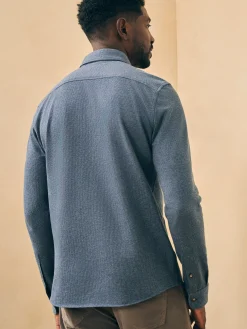 Faherty Brand Shirts*Houndstooth Knit Shirt -