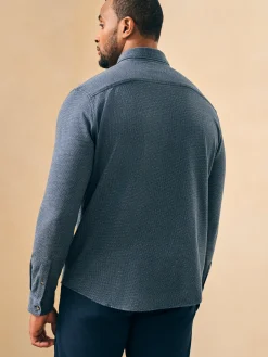 Faherty Brand Shirts*Houndstooth Knit Shirt -