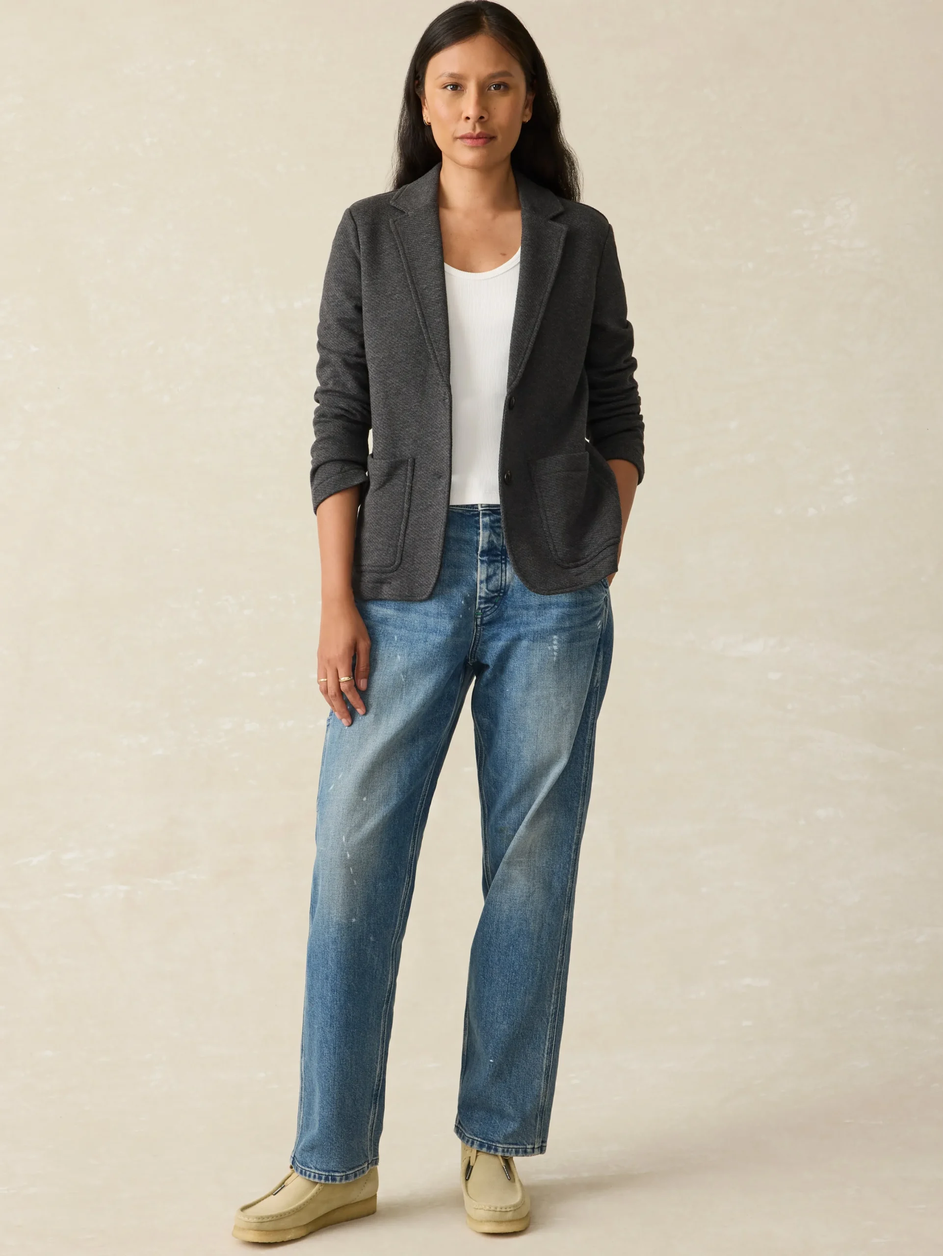 Women Faherty Brand Blazers & Outerwear*Inlet Knit Blazer -