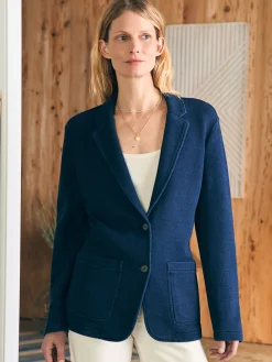 Women Faherty Brand Blazers & Outerwear*Inlet Knit Blazer -