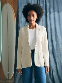 Women Faherty Brand Blazers & Outerwear*Inlet Knit Blazer -