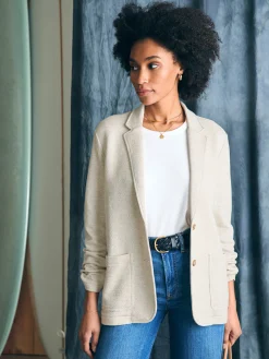 Women Faherty Brand Blazers & Outerwear*Inlet Knit Blazer -