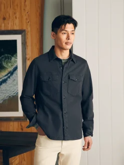 Faherty Brand Jackets & Vests*Jersey Shirt Jacket -