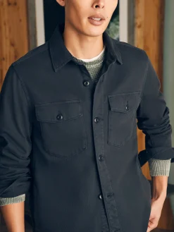 Faherty Brand Jackets & Vests*Jersey Shirt Jacket -
