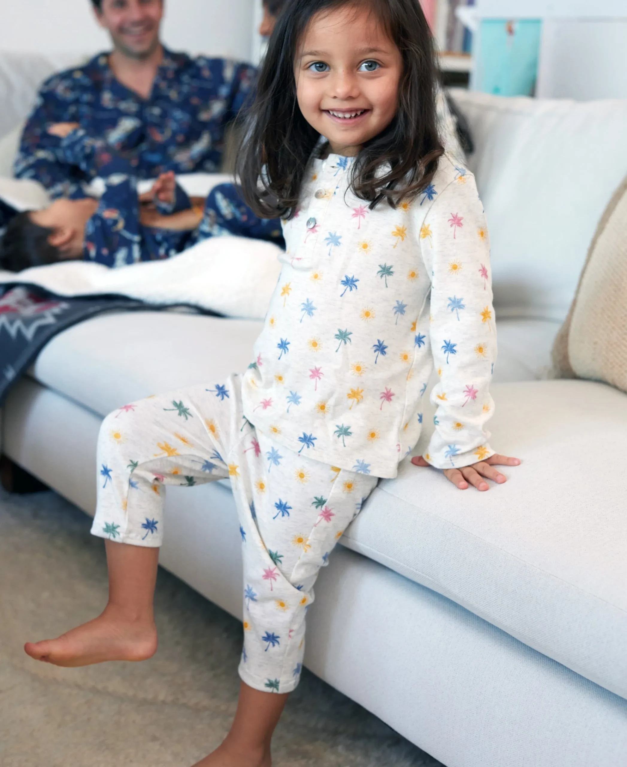 Kids Faherty Brand Kids*Kids Cloud Cotton Pajama Set -