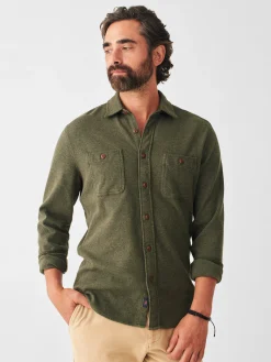 Faherty Brand Shirts*Knit Alpine Shirt -