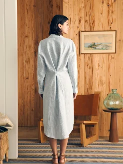 Women Faherty Brand Dresses*Laguna Linen Midi Dress -