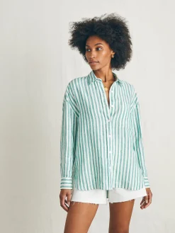 Women Faherty Brand Shirts & Tops*Laguna Linen Relaxed Shirt -