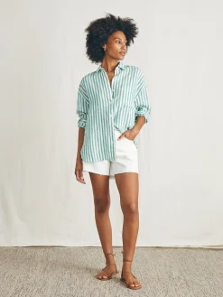 Women Faherty Brand Shirts & Tops*Laguna Linen Relaxed Shirt -