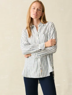 Women Faherty Brand Shirts & Tops*Laguna Linen Relaxed Shirt -