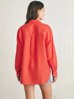 Women Faherty Brand Shirts & Tops*Laguna Linen Relaxed Shirt -