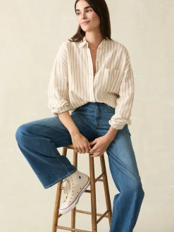 Women Faherty Brand Shirts & Tops*Laguna Linen Relaxed Shirt -