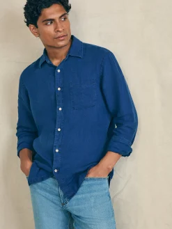 Faherty Brand Shirts*Laguna Linen Shirt -