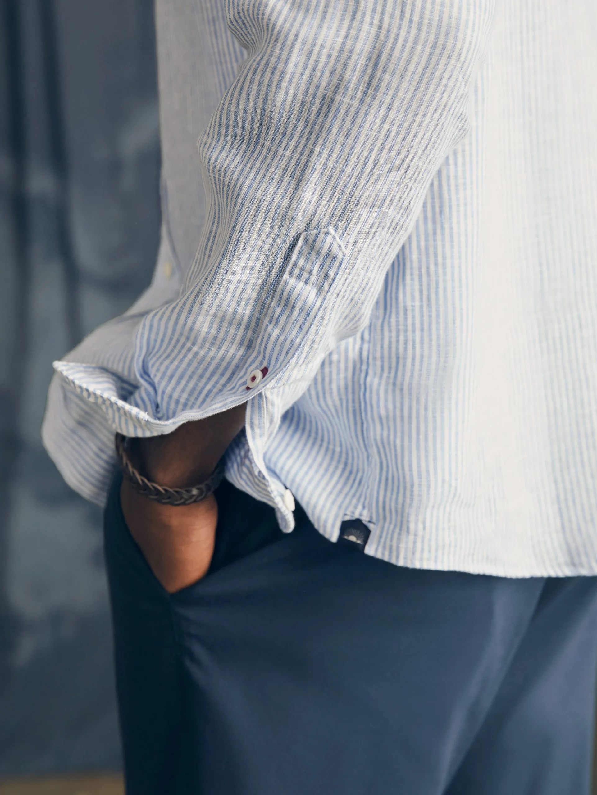 Faherty Brand Shirts*Laguna Linen Shirt -