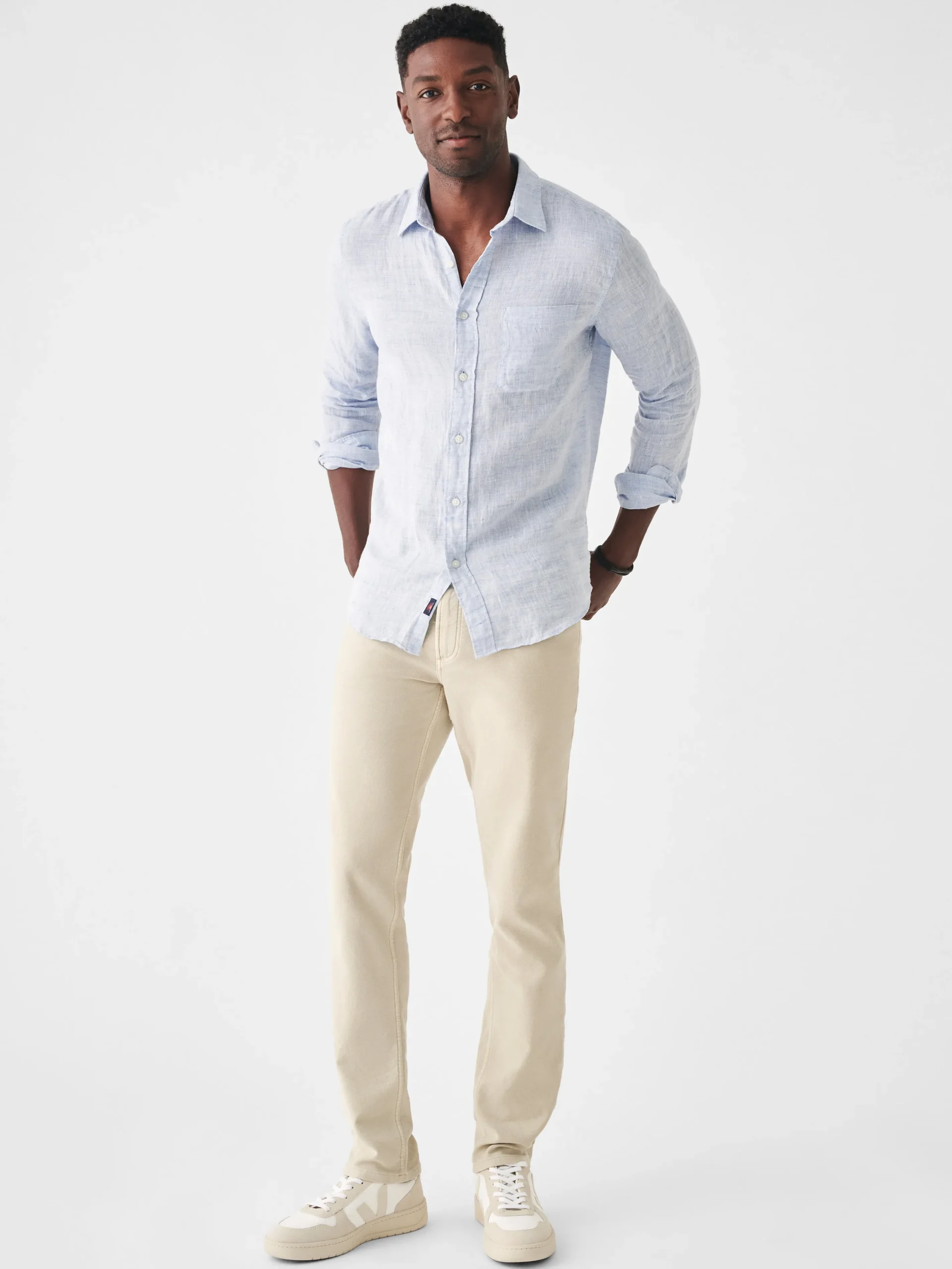 Faherty Brand Shirts*Laguna Linen Shirt (Tall) -