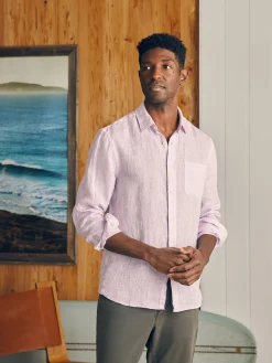 Faherty Brand Shirts*Laguna Linen Shirt (Tall) -