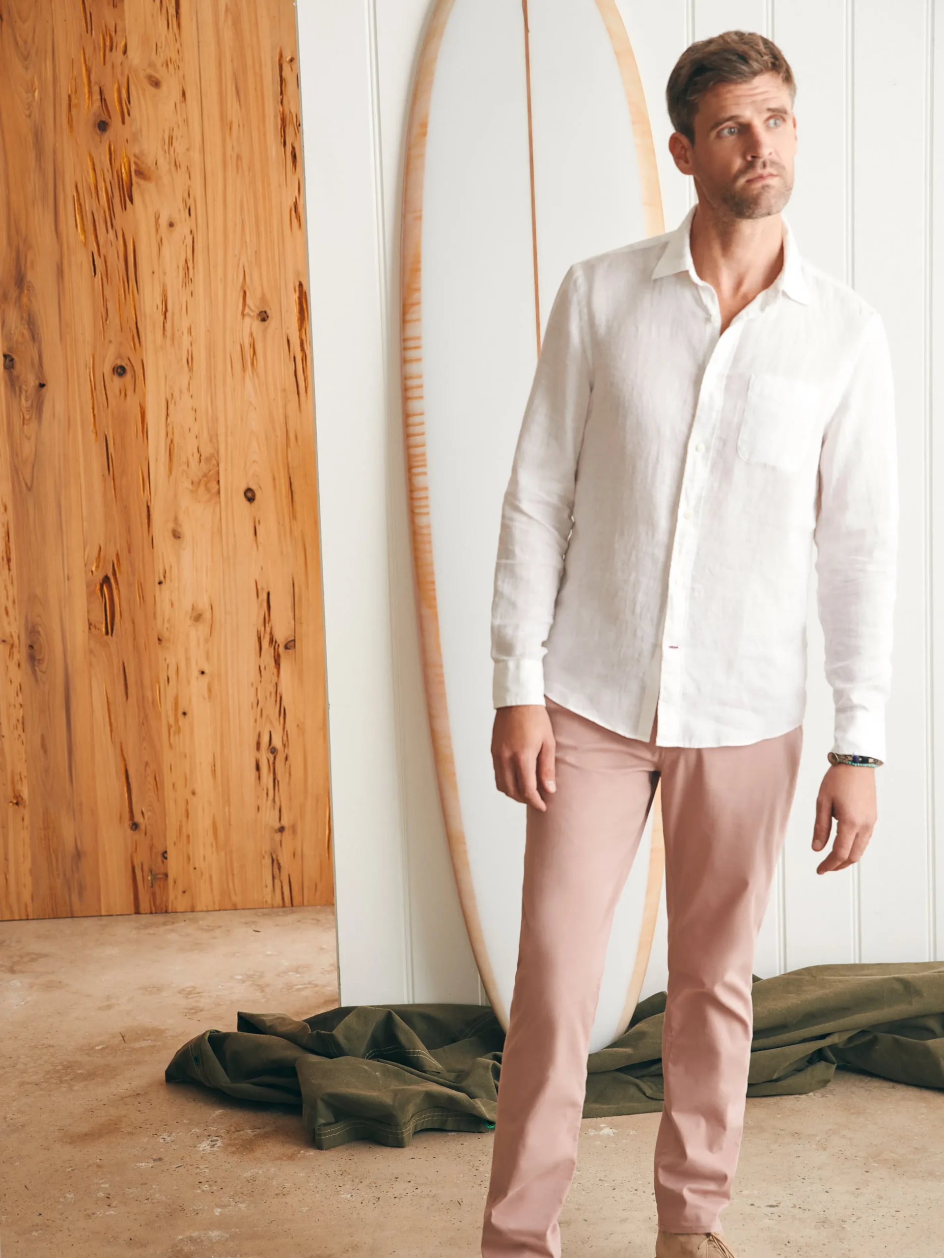 Faherty Brand Shirts*Laguna Linen Shirt (Tall) -