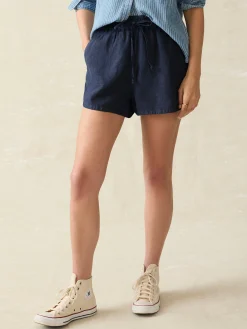 Women Faherty Brand Shorts & Skirts*Laguna Linen Tie Waist Short -