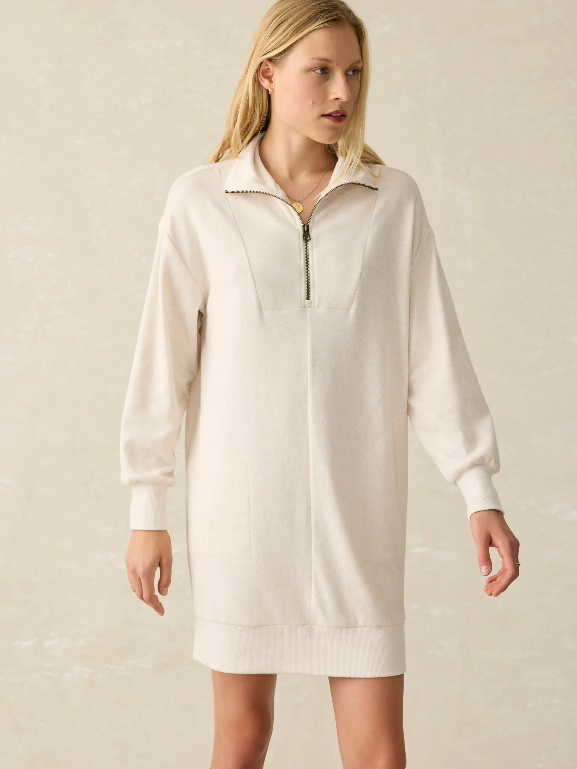 Women Faherty Brand Dresses*Legend™ Quarter Zip Dress -