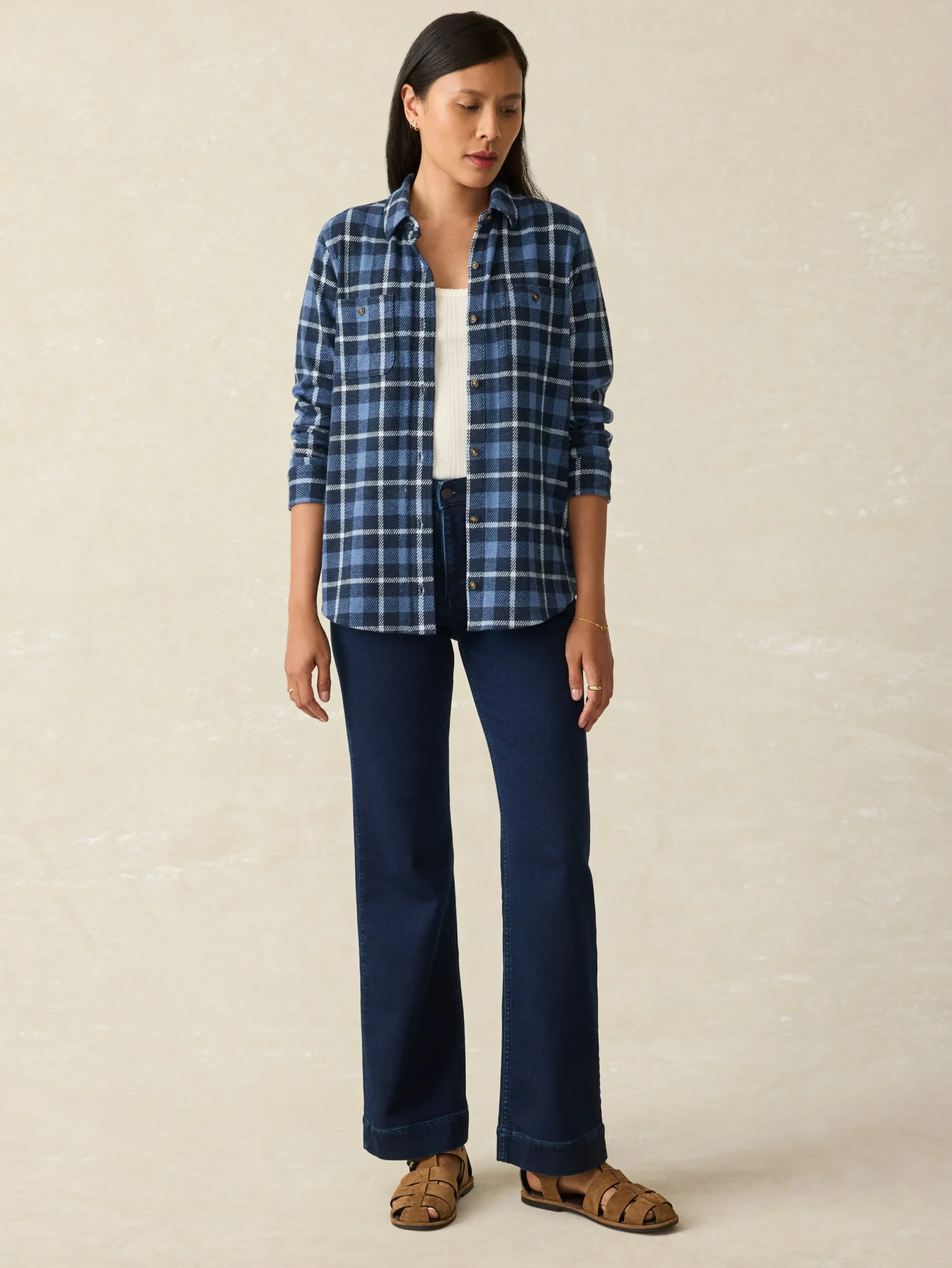 Women Faherty Brand Shirts & Tops*Legend™ Sweater Shirt -