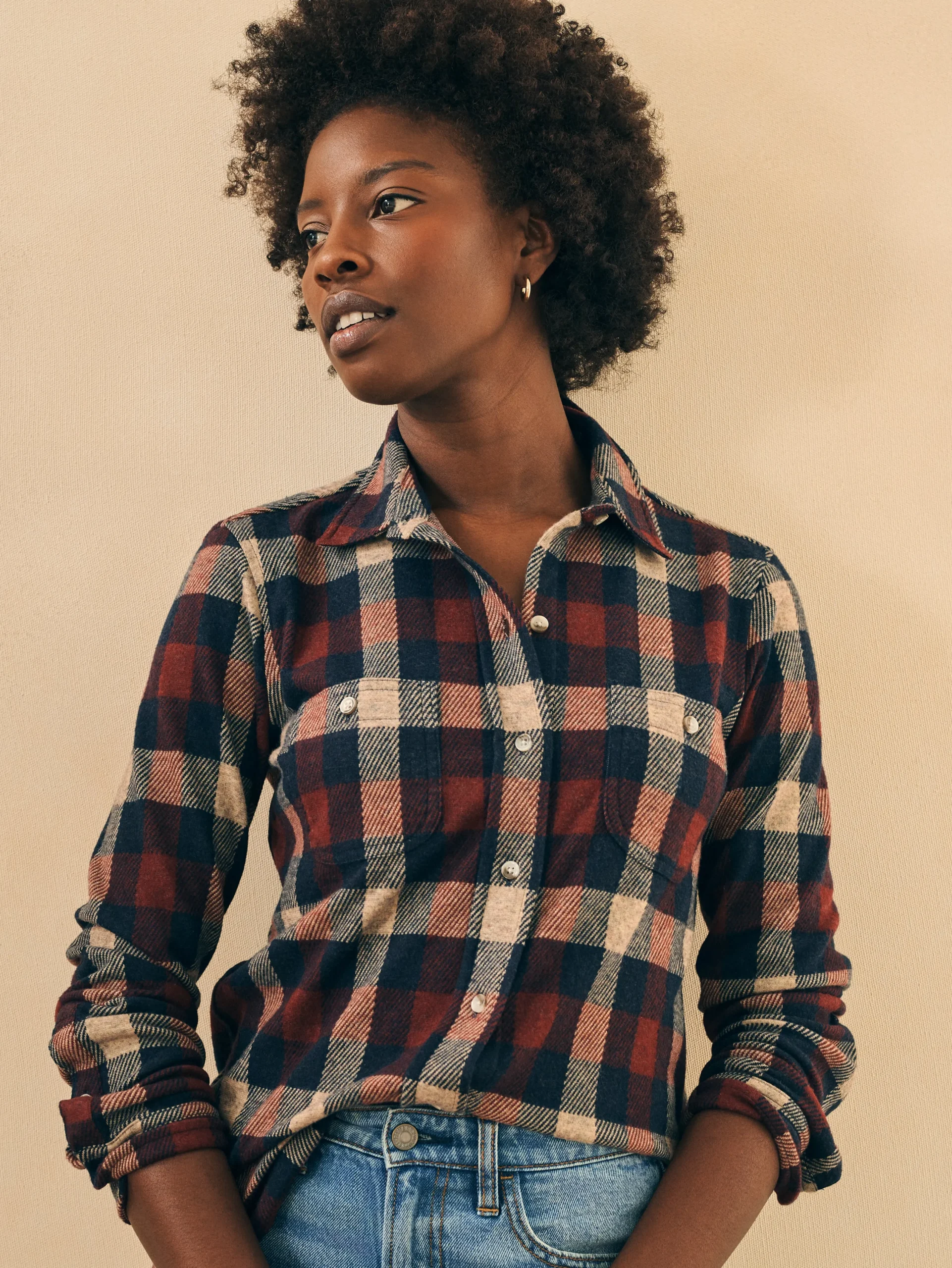 Women Faherty Brand Shirts & Tops*Legend™ Sweater Shirt -