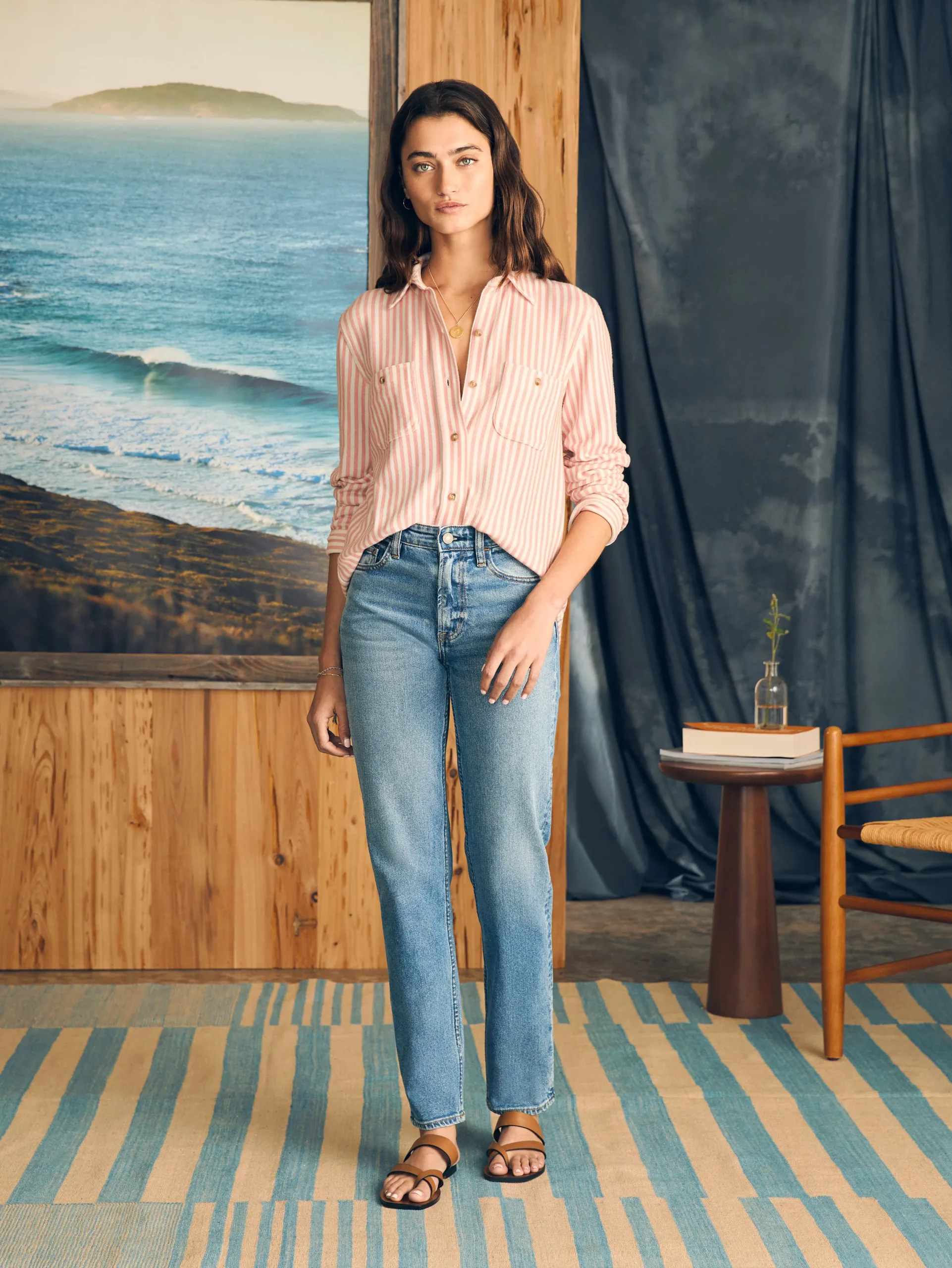 Women Faherty Brand Shirts & Tops*Legend™ Sweater Shirt -