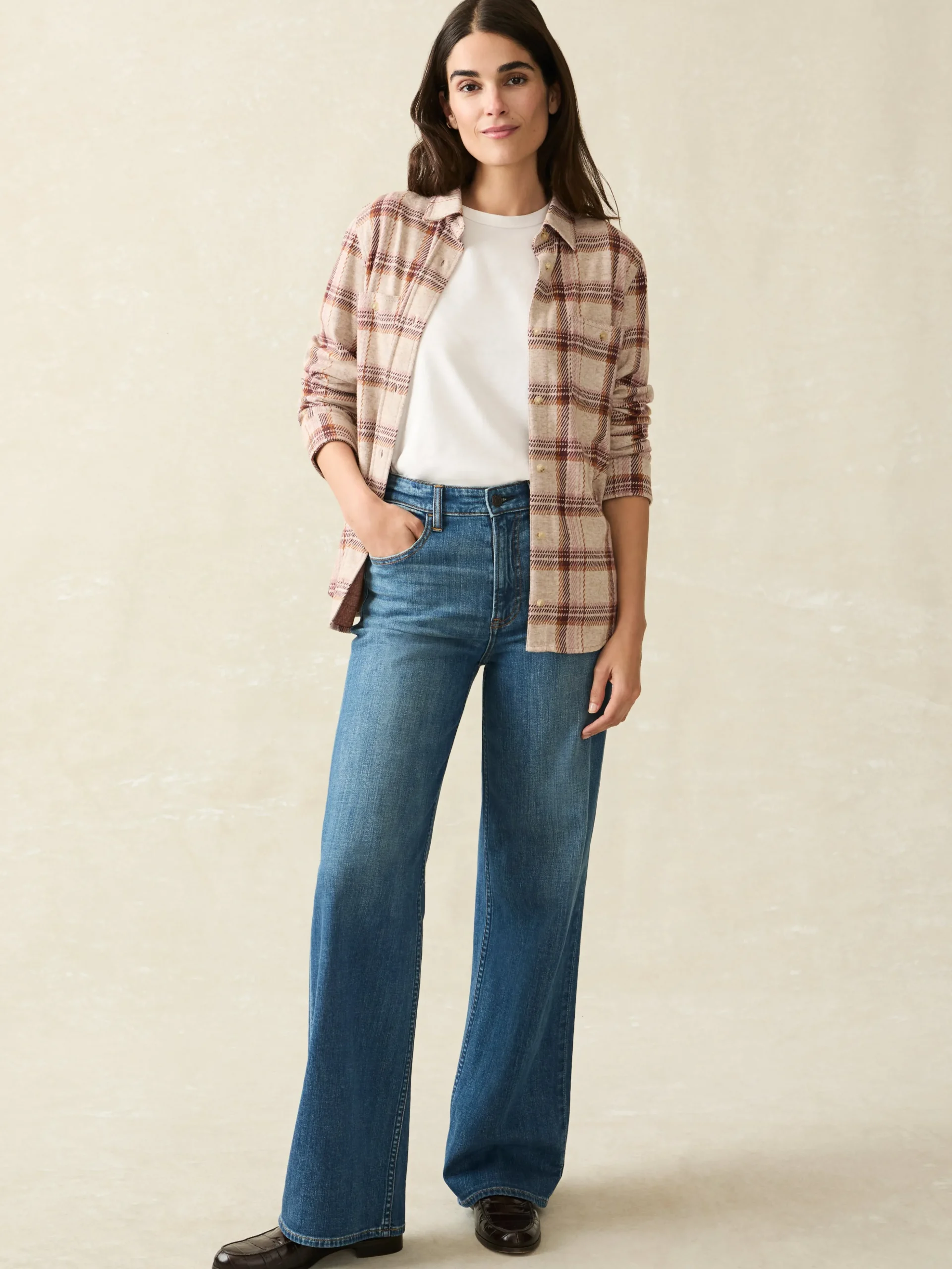Women Faherty Brand Shirts & Tops*Legend™ Sweater Shirt -