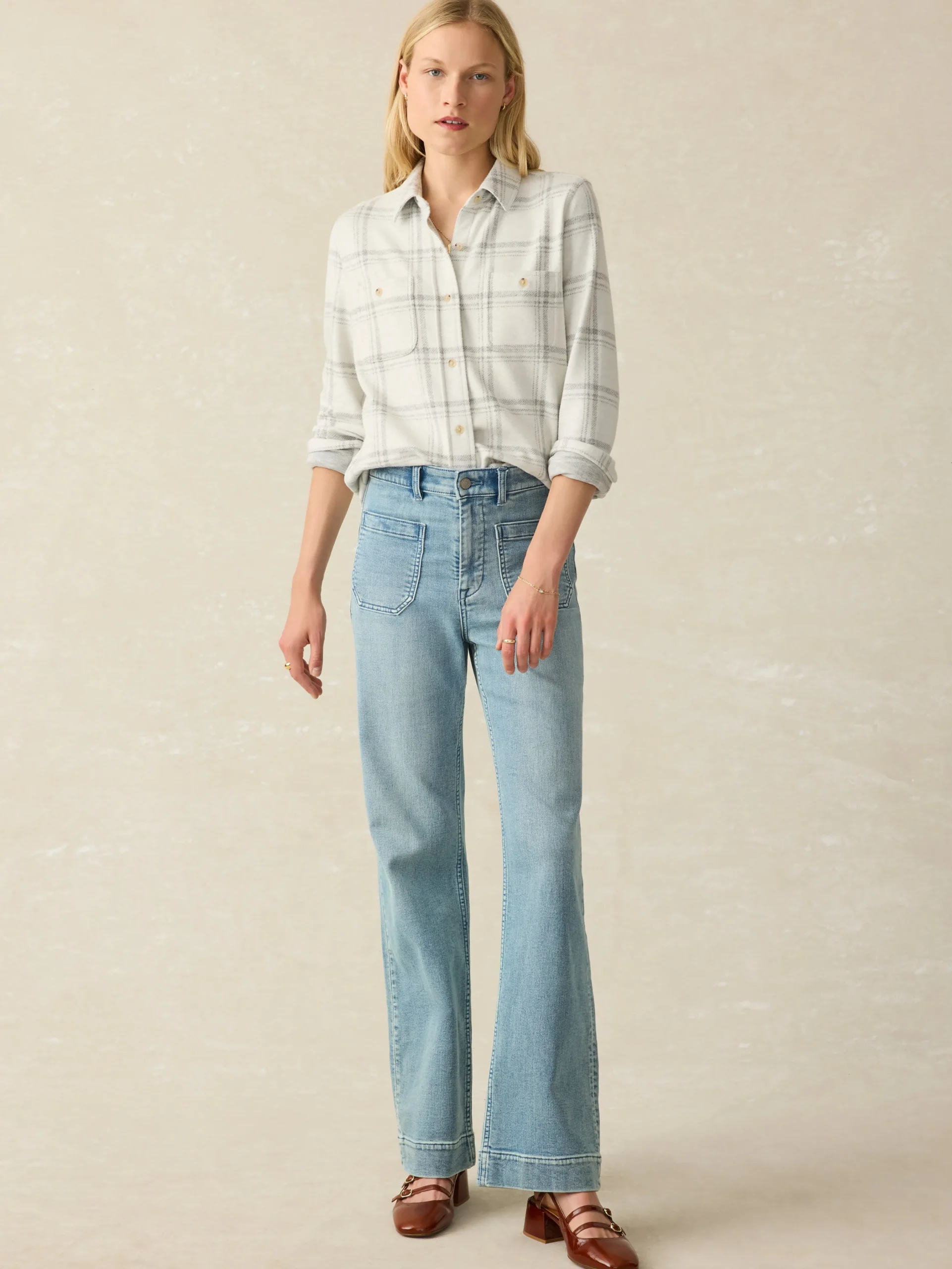 Women Faherty Brand Shirts & Tops*Legend™ Sweater Shirt -