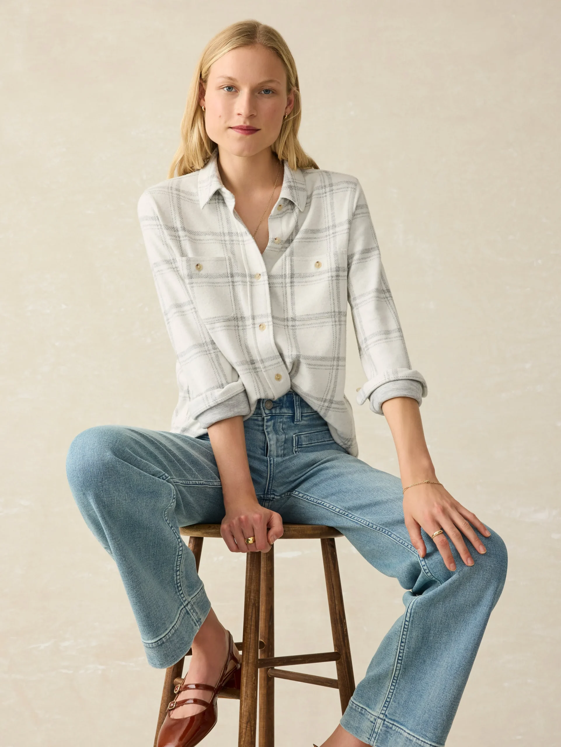 Women Faherty Brand Shirts & Tops*Legend™ Sweater Shirt -