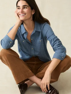 Women Faherty Brand Shirts & Tops*Legend™ Sweater Shirt -