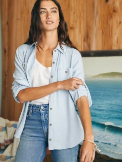 Women Faherty Brand Shirts & Tops*Legend™ Sweater Shirt -