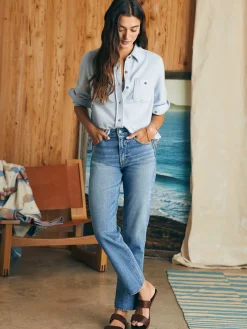 Women Faherty Brand Shirts & Tops*Legend™ Sweater Shirt -