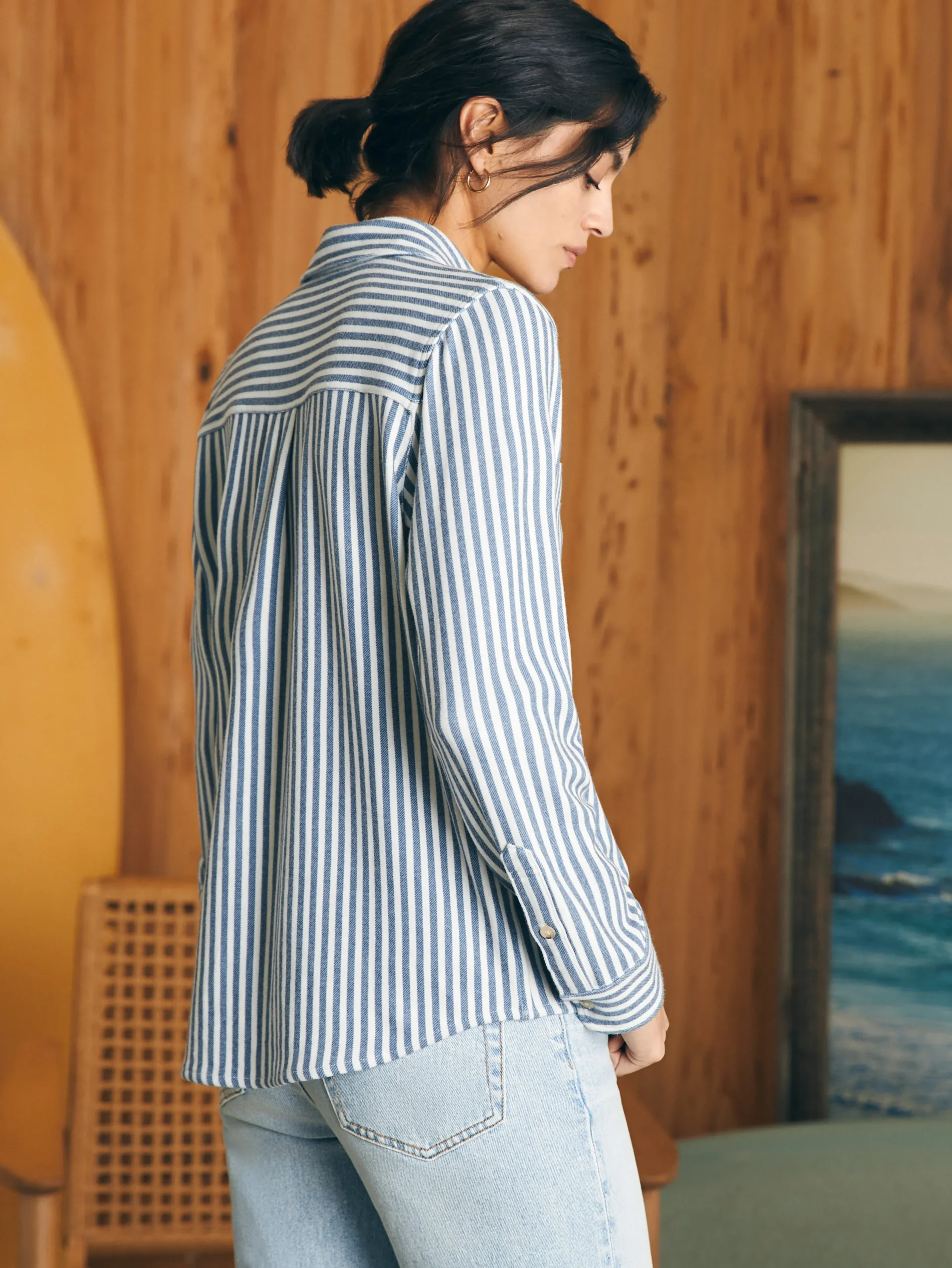 Women Faherty Brand Shirts & Tops*Legend™ Sweater Shirt -