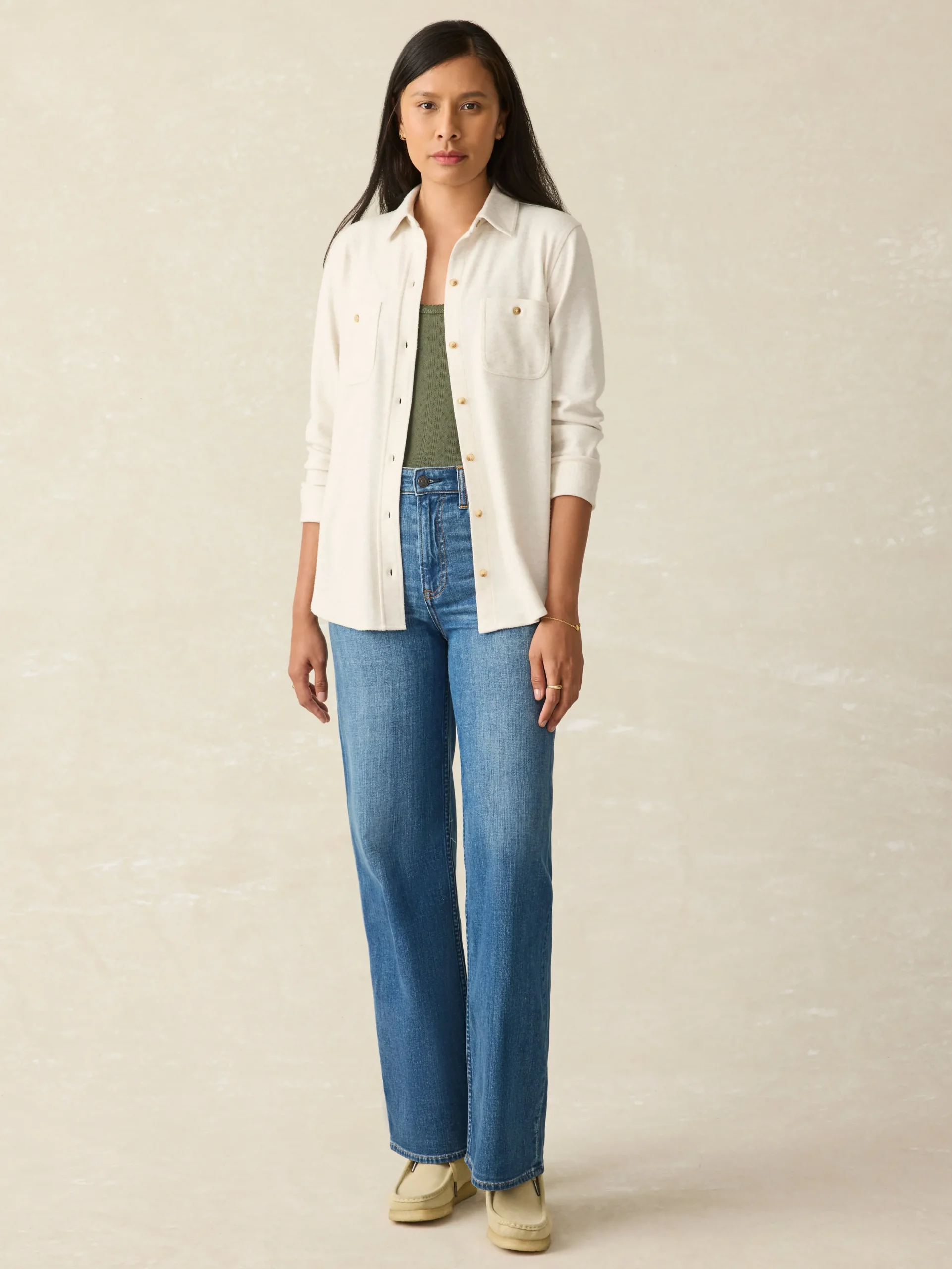 Women Faherty Brand Shirts & Tops*Legend™ Sweater Shirt -