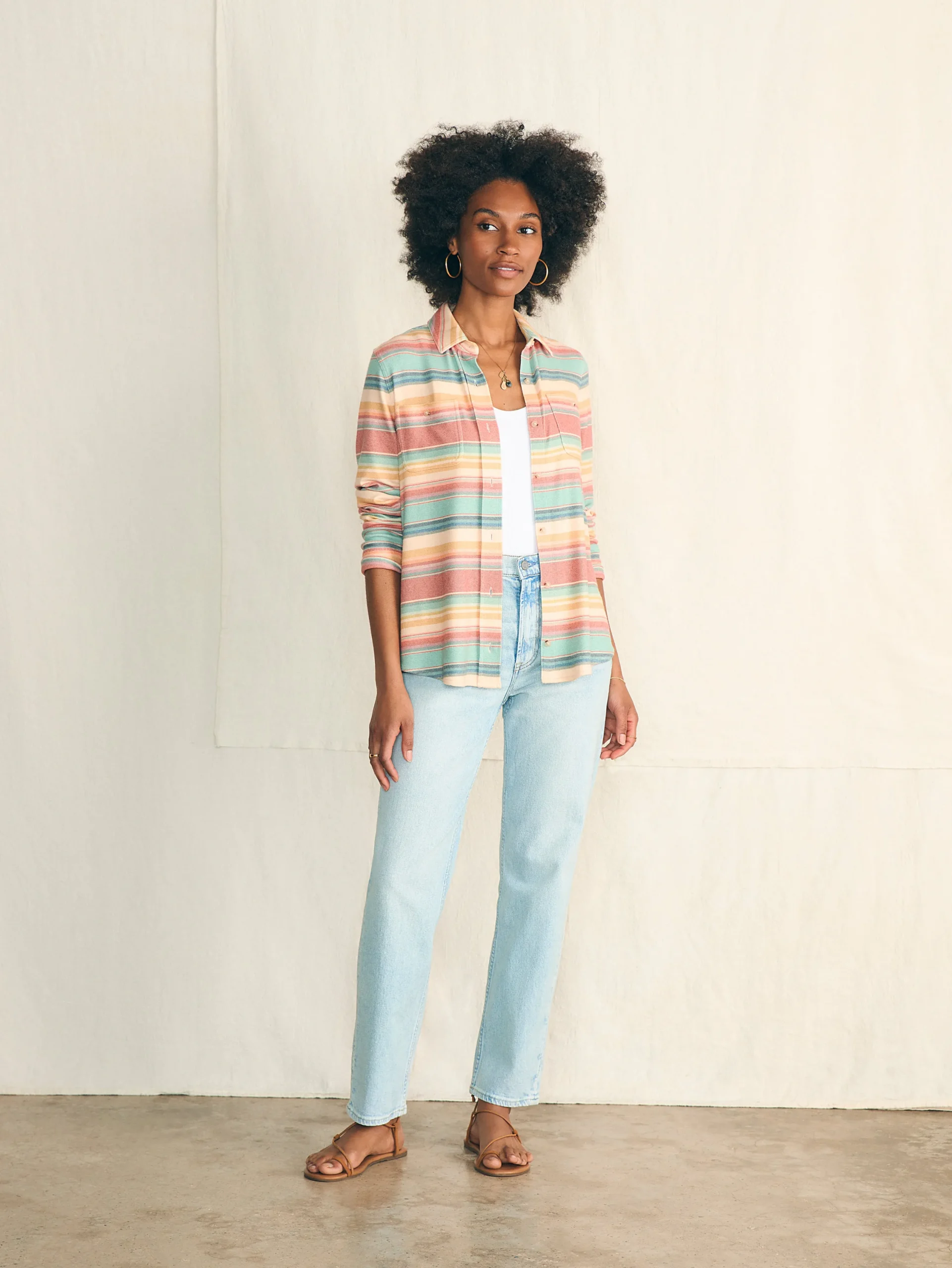 Women Faherty Brand Shirts & Tops*Legend™ Sweater Shirt -