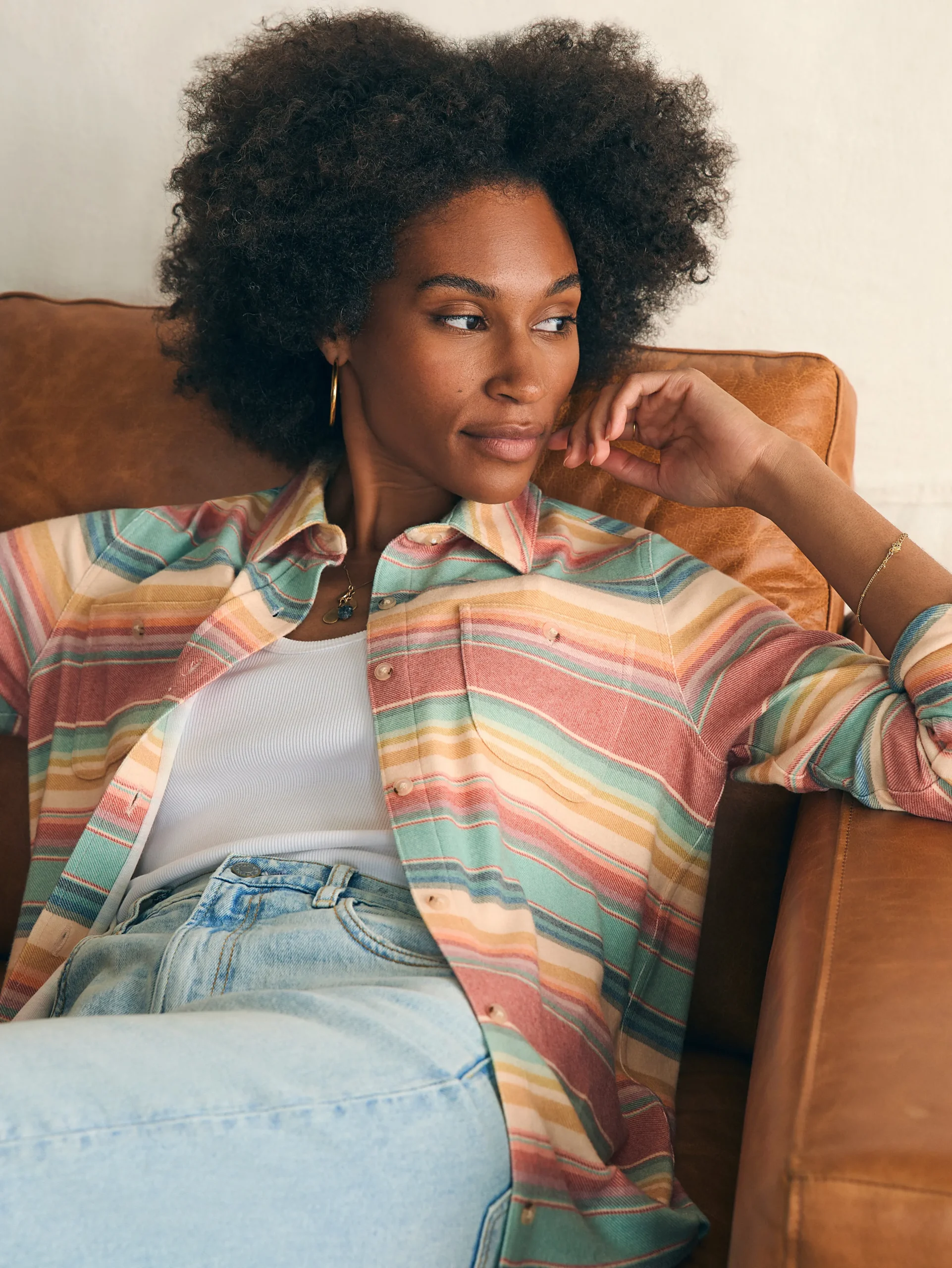Women Faherty Brand Shirts & Tops*Legend™ Sweater Shirt -