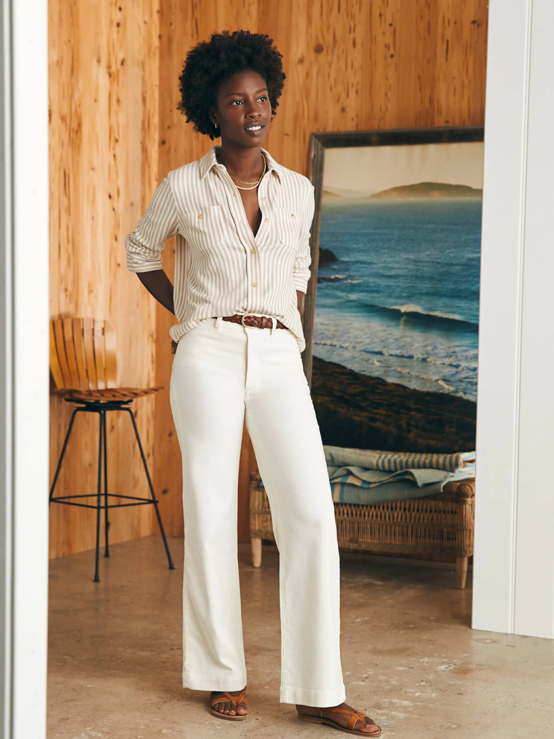 Women Faherty Brand Shirts & Tops*Legend™ Sweater Shirt -