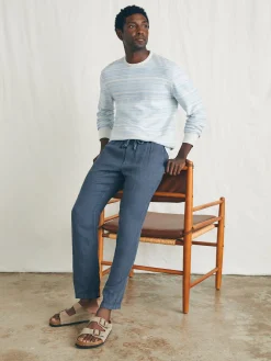 Faherty Brand Pants*Linen Drawstring Pant -