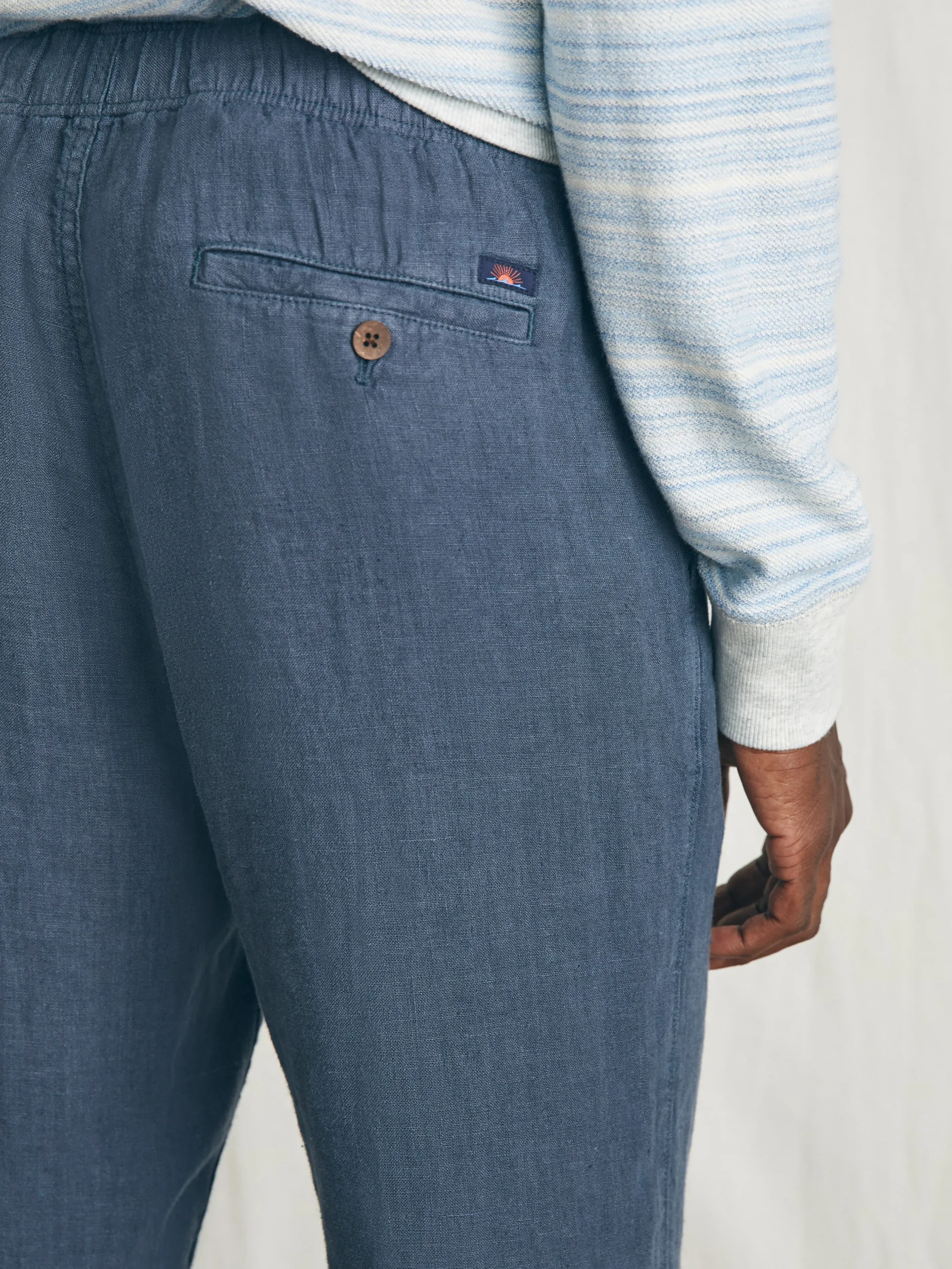 Faherty Brand Pants*Linen Drawstring Pant -