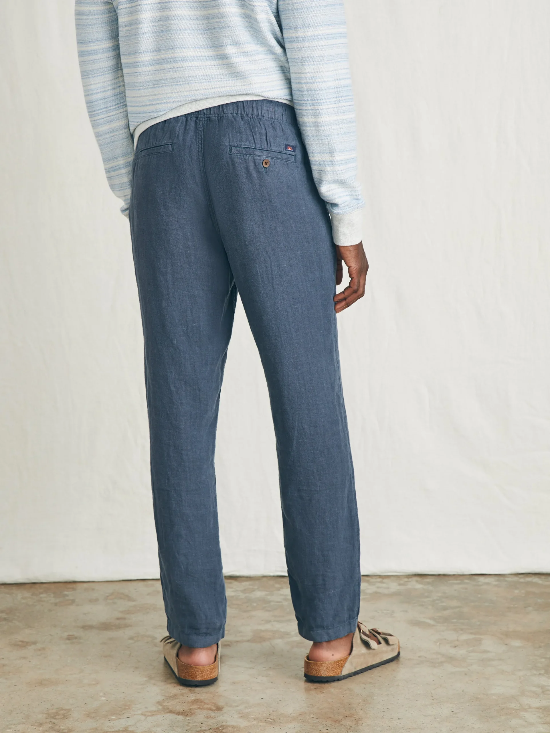 Faherty Brand Pants*Linen Drawstring Pant -