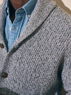 Faherty Brand Sweaters*Marled Cotton Cardigan -