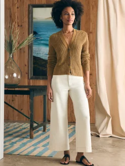 Women Faherty Brand Sweaters*Miramar Linen Cardigan -