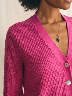 Women Faherty Brand Sweaters*Miramar Linen Cardigan -