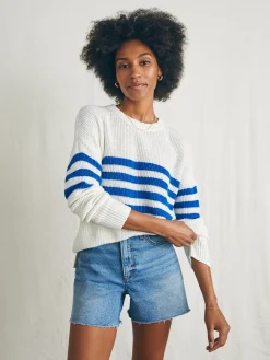 Women Faherty Brand Sweaters*Miramar Linen Crew Sweater -