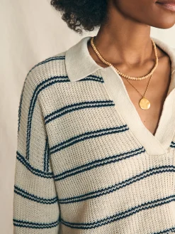 Women Faherty Brand Sweaters*Miramar Linen Polo -