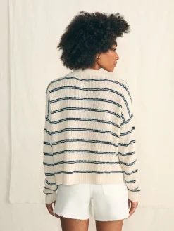 Women Faherty Brand Sweaters*Miramar Linen Polo -