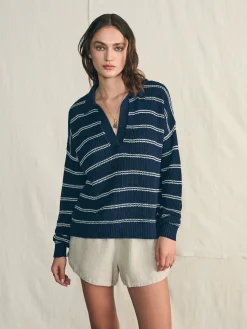 Women Faherty Brand Sweaters*Miramar Linen Polo -