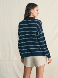 Women Faherty Brand Sweaters*Miramar Linen Polo -