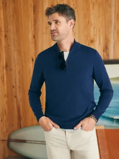 Faherty Brand Sweaters*Movement™ Quarter Zip Sweater -