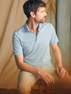 Faherty Brand Polo Shirts*Movement™ Short-Sleeve Pique Polo Shirt -